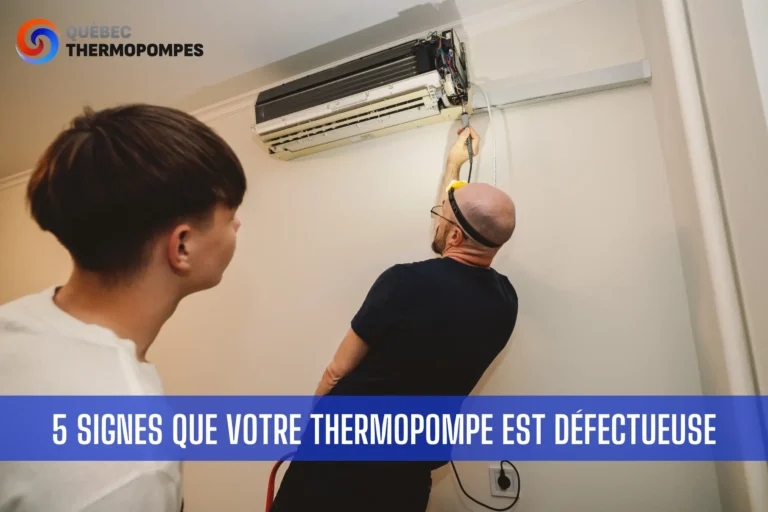 5 signes thermopompe defectueuse