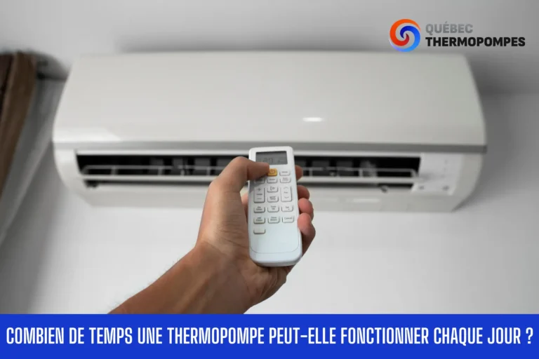 combien temps thermopompe fonctionner chaque jour