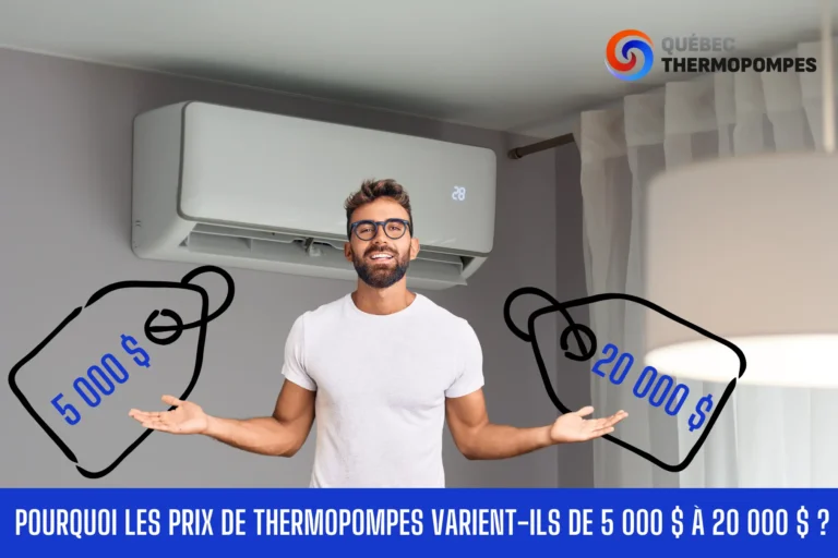 prix thermopompe ecart 5000$ 20000$